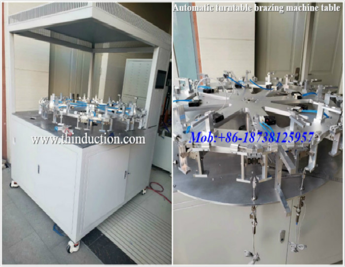 Auto Brass Pipe Induction Brazing Welding Machine Table