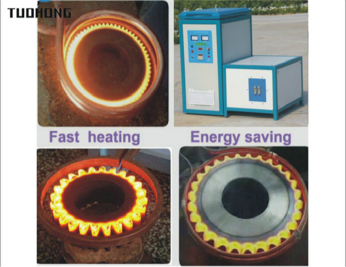 90KW Gear shaft Heat Treatment Induction Heating Machine