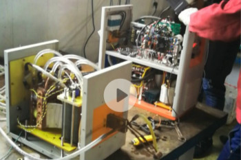 India customer visited our factory induction hardening machine 