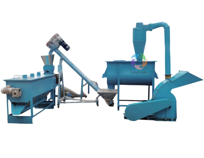 600-800kg/h Animal Feed Production Line 