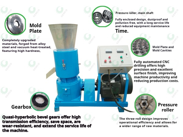 600-800kg/h Animal Feed Production Line 