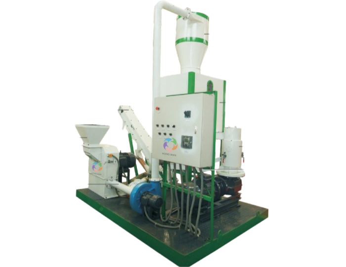 250-450kg/h Complete Biomass Pelletizing Equipment 
